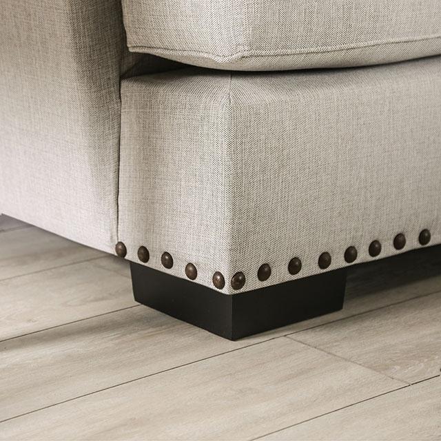 PICOTEE Sofa, Light Gray/Black - R&R Furniture Gallery (Fountain Valley, CA)