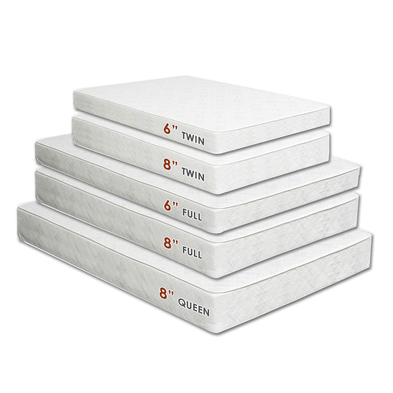 Daisy White 6" Bunkie Board Combo Mattress, Twin - R&R Furniture Gallery (Fountain Valley, CA)