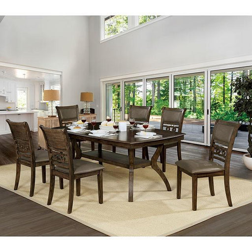 Holly Satin Walnut Dining Table - R&R Furniture Gallery (Fountain Valley, CA)