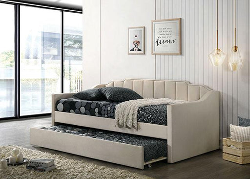 KOSMO Twin Daybed, Beige - R&R Furniture Gallery (Fountain Valley, CA)