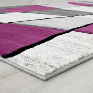 Niksar Gray/Purple 5' X 7' Area Rug - R&R Furniture Gallery (Fountain Valley, CA)