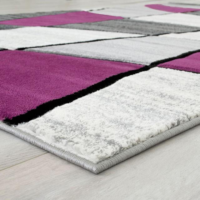 Niksar Gray/Purple 5' X 7' Area Rug - R&R Furniture Gallery (Fountain Valley, CA)