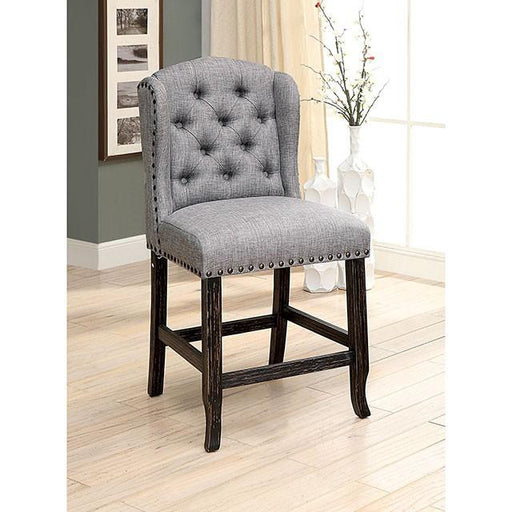 SANIA Counter Ht. Wingback Chair (2/CTN) - R&R Furniture Gallery (Fountain Valley, CA)