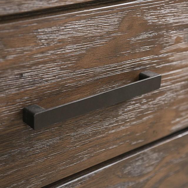 Rexburg Wire-Brushed Rustic Brown Night Stand - R&R Furniture Gallery (Fountain Valley, CA)