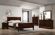 Louis Philippe Full, Twin, Full, & King Bed Black, Grey, Brown & White - R&R Furniture Gallery (Fountain Valley, CA)