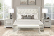 Stella Mia 4 Pc 5 Pc Queen Bedroom Set White - R&R Furniture Gallery (Fountain Valley, CA)