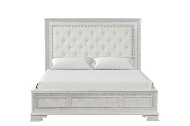 Stella Mia 4 Pc 5 Pc Queen Bedroom Set White - R&R Furniture Gallery (Fountain Valley, CA)