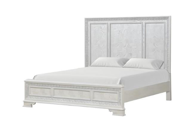 Stella Mia 4 Pc 5 Pc Queen Bedroom Set White - R&R Furniture Gallery (Fountain Valley, CA)