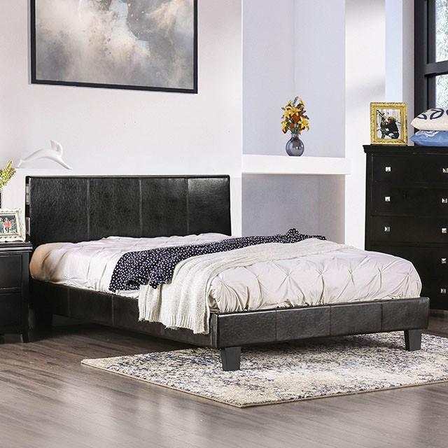 Evans E.King & Cal.King Bed Espressso, White, & Camel - R&R Furniture Gallery (Fountain Valley, CA)