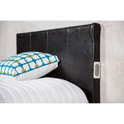 Evans E.King & Cal.King Bed Espressso, White, & Camel - R&R Furniture Gallery (Fountain Valley, CA)