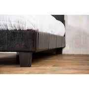 Evans E.King & Cal.King Bed Espressso, White, & Camel - R&R Furniture Gallery (Fountain Valley, CA)