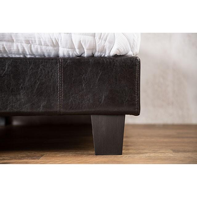 Evans E.King & Cal.King Bed Espressso, White, & Camel - R&R Furniture Gallery (Fountain Valley, CA)
