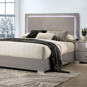Sinistra E.King & Queen Bed White, Black & Beige - R&R Furniture Gallery (Fountain Valley, CA)