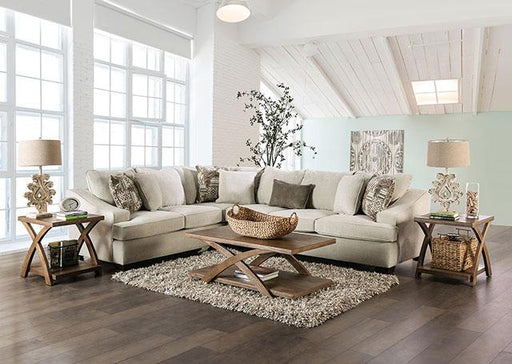 MORNINGTON Sectional, Ivory/Brown - R&R Furniture Gallery (Fountain Valley, CA)
