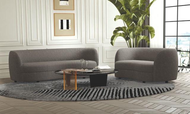 VERSOIX Loveseat, Charcoal Gray - R&R Furniture Gallery (Fountain Valley, CA)