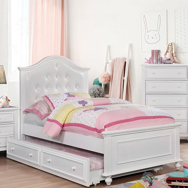 OLIVIA White Full & Twin Bed - R&R Furniture Gallery (Fountain Valley, CA)