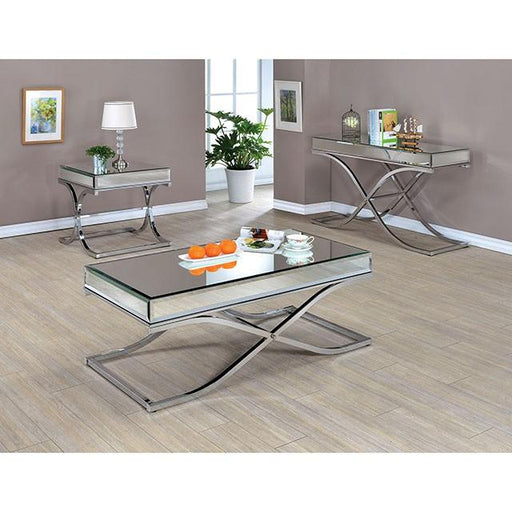 SUNDANCE Chrome Coffee Table, Chrome - R&R Furniture Gallery (Fountain Valley, CA)