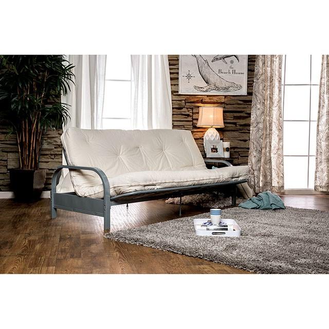 KNOX White 8" White Futon Mattress w/ Inner Spring - R&R Furniture Gallery (Fountain Valley, CA)