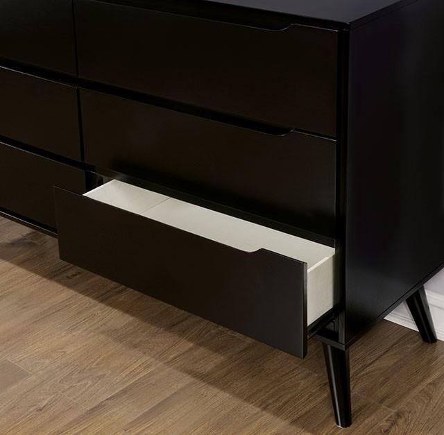 LENNART II Black Dresser - R&R Furniture Gallery (Fountain Valley, CA)