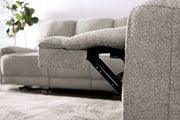 MORCOTE Power Recliner, Light Gray - R&R Furniture Gallery (Fountain Valley, CA)
