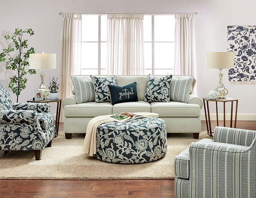 PORTHCAWL Accent Chair, Stripe - R&R Furniture Gallery (Fountain Valley, CA)