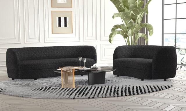 VERSOIX Loveseat, Black - R&R Furniture Gallery (Fountain Valley, CA)