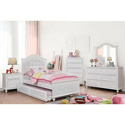 OLIVIA White Night Stand - R&R Furniture Gallery (Fountain Valley, CA)