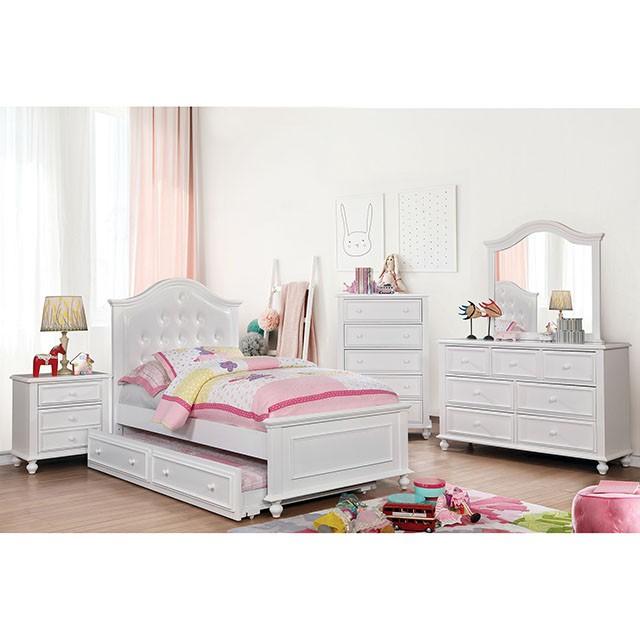 OLIVIA White Full & Twin Bed - R&R Furniture Gallery (Fountain Valley, CA)