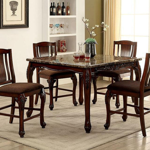 JOHANNESBURG Brown Cherry Counter Ht. Table - R&R Furniture Gallery (Fountain Valley, CA)