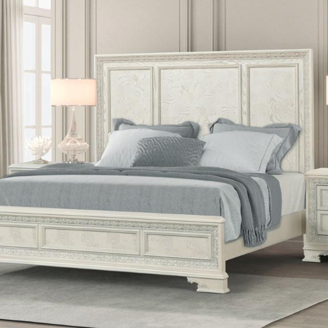 Stella Mia Bed White & White - R&R Furniture Gallery (Fountain Valley, CA)