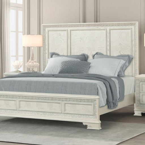 Stella Mia 4 Pc 5 Pc Queen Bedroom Set White - R&R Furniture Gallery (Fountain Valley, CA)