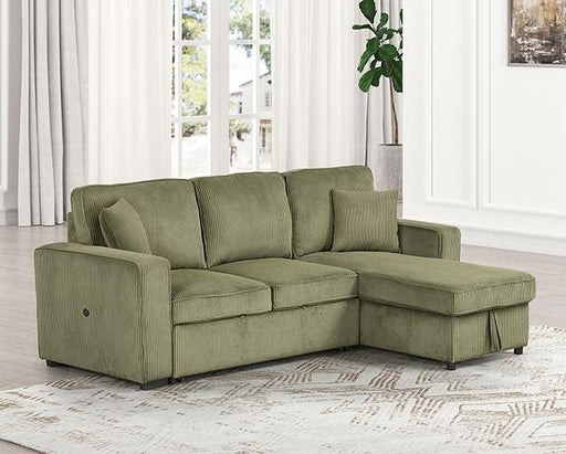 Yves Sectional Green - R&R Furniture Gallery (Fountain Valley, CA)