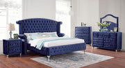 Alzire Black & Blue Mirror - R&R Furniture Gallery (Fountain Valley, CA)