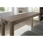 CAERLEON 4 Pc. Counter Ht. Table Set, Wire-brushed Gray - R&R Furniture Gallery (Fountain Valley, CA)
