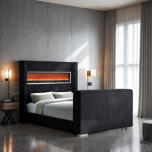 Sumter Bed Black & Grey - R&R Furniture Gallery (Fountain Valley, CA)