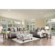 Bonaventura Gray/Pattern Ottoman - R&R Furniture Gallery (Fountain Valley, CA)