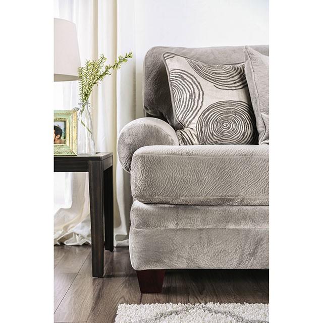 Bonaventura Gray/Pattern Sofa - R&R Furniture Gallery (Fountain Valley, CA)