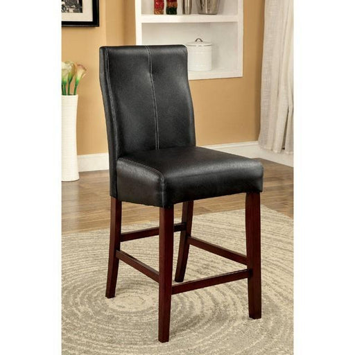 BONNEVILLE II Brown Cherry/Black Counter Ht. Chair (2/CTN) - R&R Furniture Gallery (Fountain Valley, CA)
