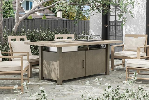 Bordeaux Dining Table w/ Fire Pit & Cooler - R&R Furniture Gallery (Fountain Valley, CA)