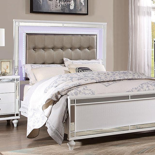 BRACHIUM Queen Bed, White - R&R Furniture Gallery (Fountain Valley, CA)