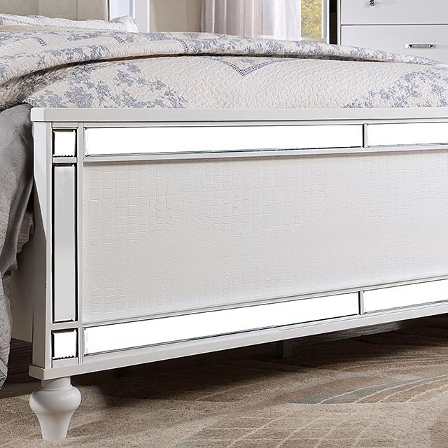 BRACHIUM Queen Bed, White - R&R Furniture Gallery (Fountain Valley, CA)