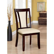 BRENT Dark Cherry/Ivory Side Chair (2/CTN) - R&R Furniture Gallery (Fountain Valley, CA)