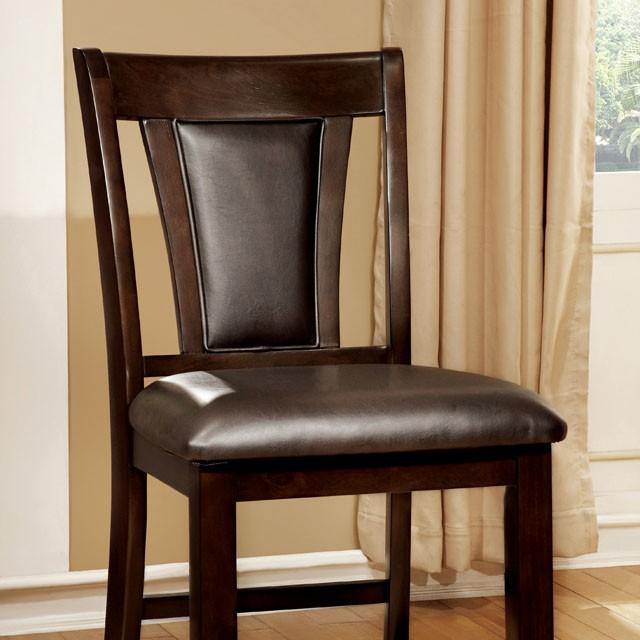 BRENT II Dark Cherry/Espresso Counter Ht. Chair (2/CTN) - R&R Furniture Gallery (Fountain Valley, CA)