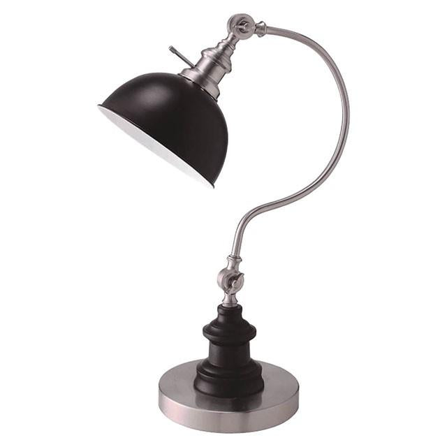 Briar Stain Nickel Table Lamp - R&R Furniture Gallery (Fountain Valley, CA)
