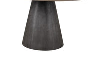 Broager 5 Pc Dining Table Set (White Caster Chairs) Rustic Oak - R&R Furniture Gallery (Fountain Valley, CA)