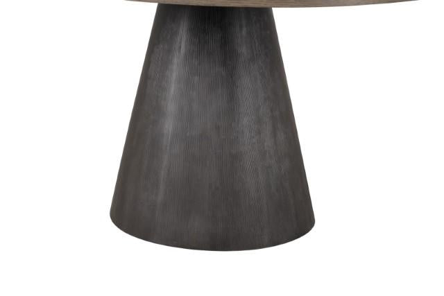 Broager 5 Pc Dining Table Set (White Caster Chairs) Rustic Oak - R&R Furniture Gallery (Fountain Valley, CA)
