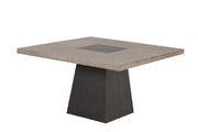 Broager 5 Pc Dining Table Set (White Swivel Chairs) - R&R Furniture Gallery (Fountain Valley, CA)