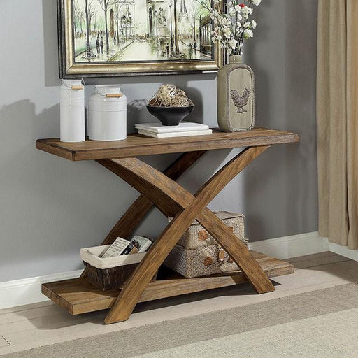 Bryanna Antique Light Oak Sofa Table - R&R Furniture Gallery (Fountain Valley, CA)