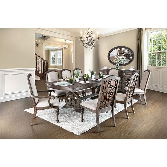 ARCADIA Rustic Natural Tone Mirror, Oval - R&R Furniture Gallery (Fountain Valley, CA)