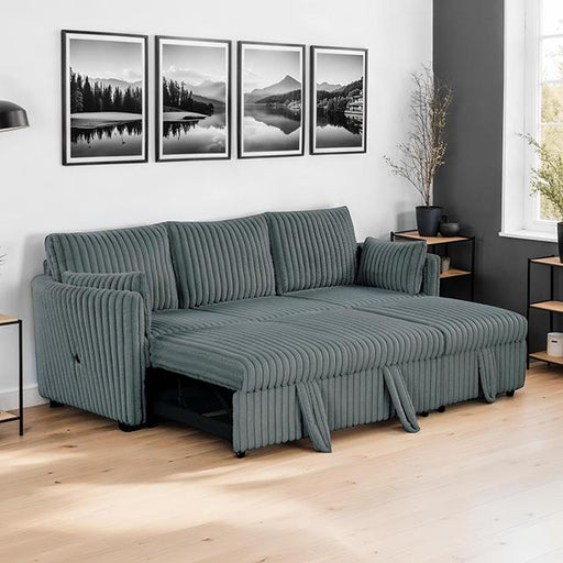 Denholme Sectional w/ Pull Out - R&R Furniture Gallery (Fountain Valley, CA)